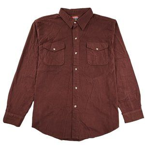 Free People Shirt Men’s XL Chamois Cotton Long Sleeve Button Up Fig Outdoor Dad